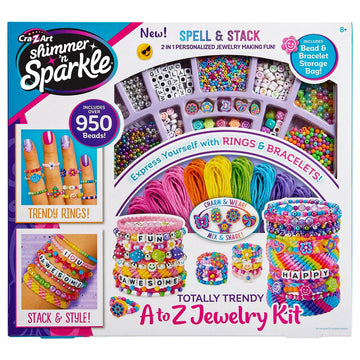 Shimmer N Sparkle Totally Trendy A-Z Jewelry Kit