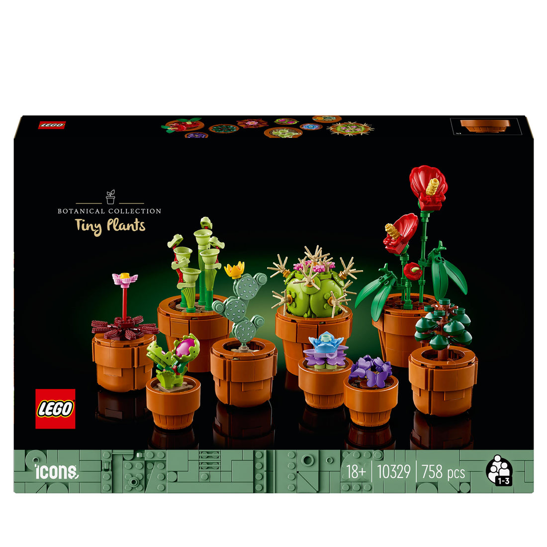 LEGO® Icons Tiny Plants Building Set for Adults 10329