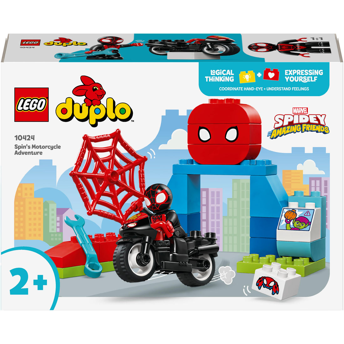 مغامرة سبين على الدراجة النارية 10424 من LEGO® DUPLO® Marvel