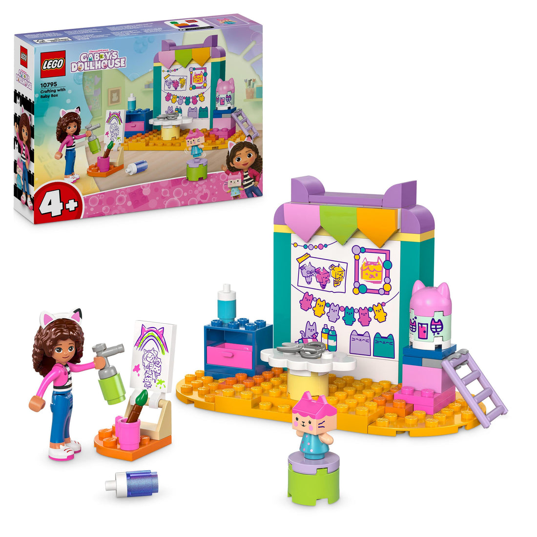لعبة الإبداع مع بيبي بوكس 1 من LEGO® Gabby’s Dollhouse للأطفال بعمر 4 سنوات أو أكثر