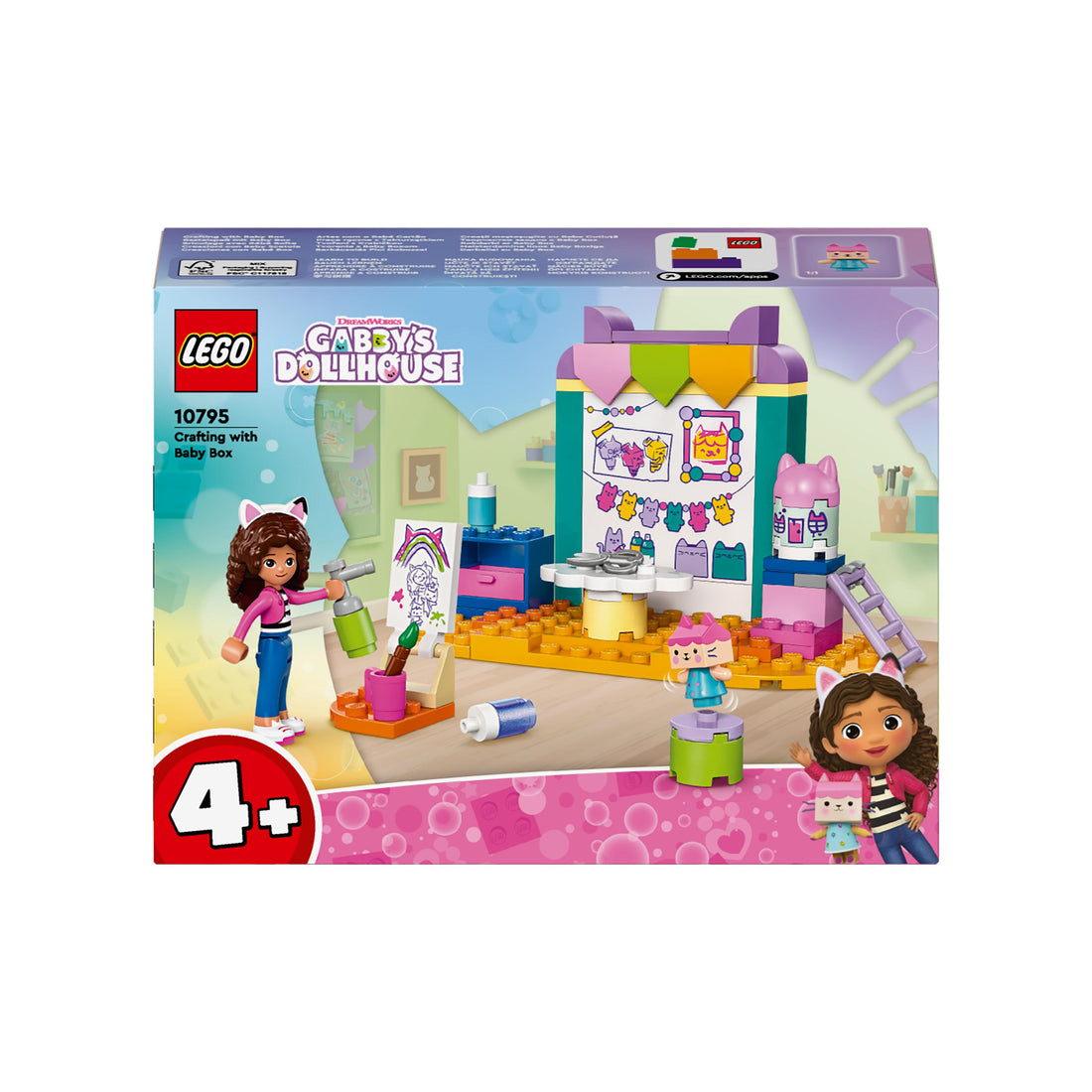 لعبة الإبداع مع بيبي بوكس 1 من LEGO® Gabby’s Dollhouse للأطفال بعمر 4 سنوات أو أكثر