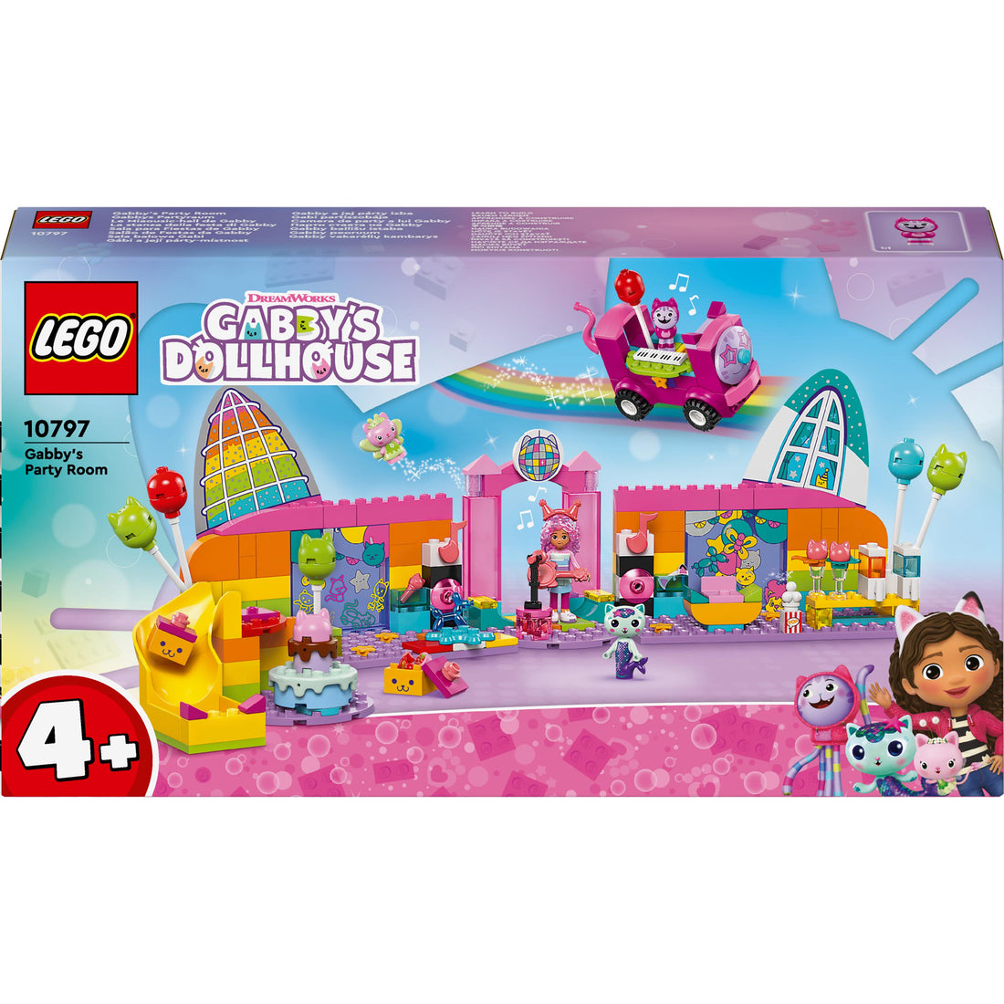 لعبة قاعة الحفلات الخاصة بغابي 10797 من LEGO® Gabby’s Dollhouse للأطفال بعمر 4 سنوات أو أكثر