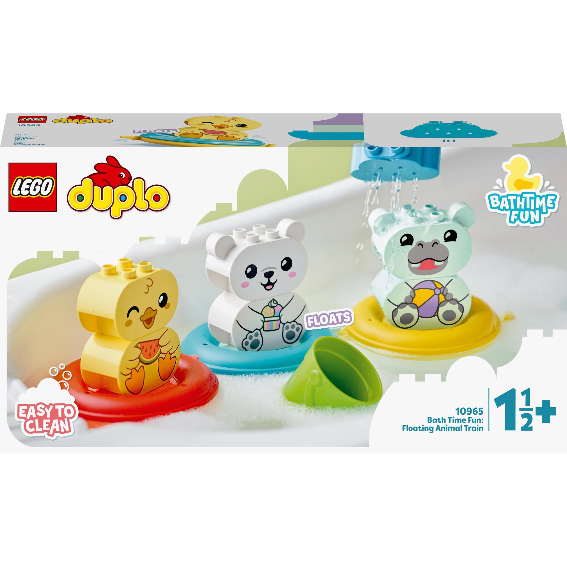 مرح وقت استحمامي الأول من LEGO® DUPLO®: قطار الحيوانات Animal Train العائم 10965 (14 قطعة)