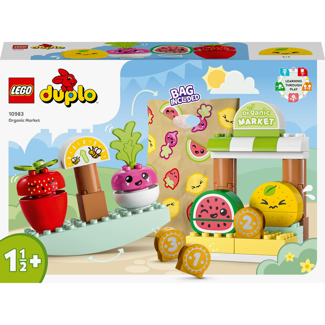 مجموعة لعبة سوق المنتجات العضوية 10983 من LEGO® DUPLO® My First (40 قطعة)