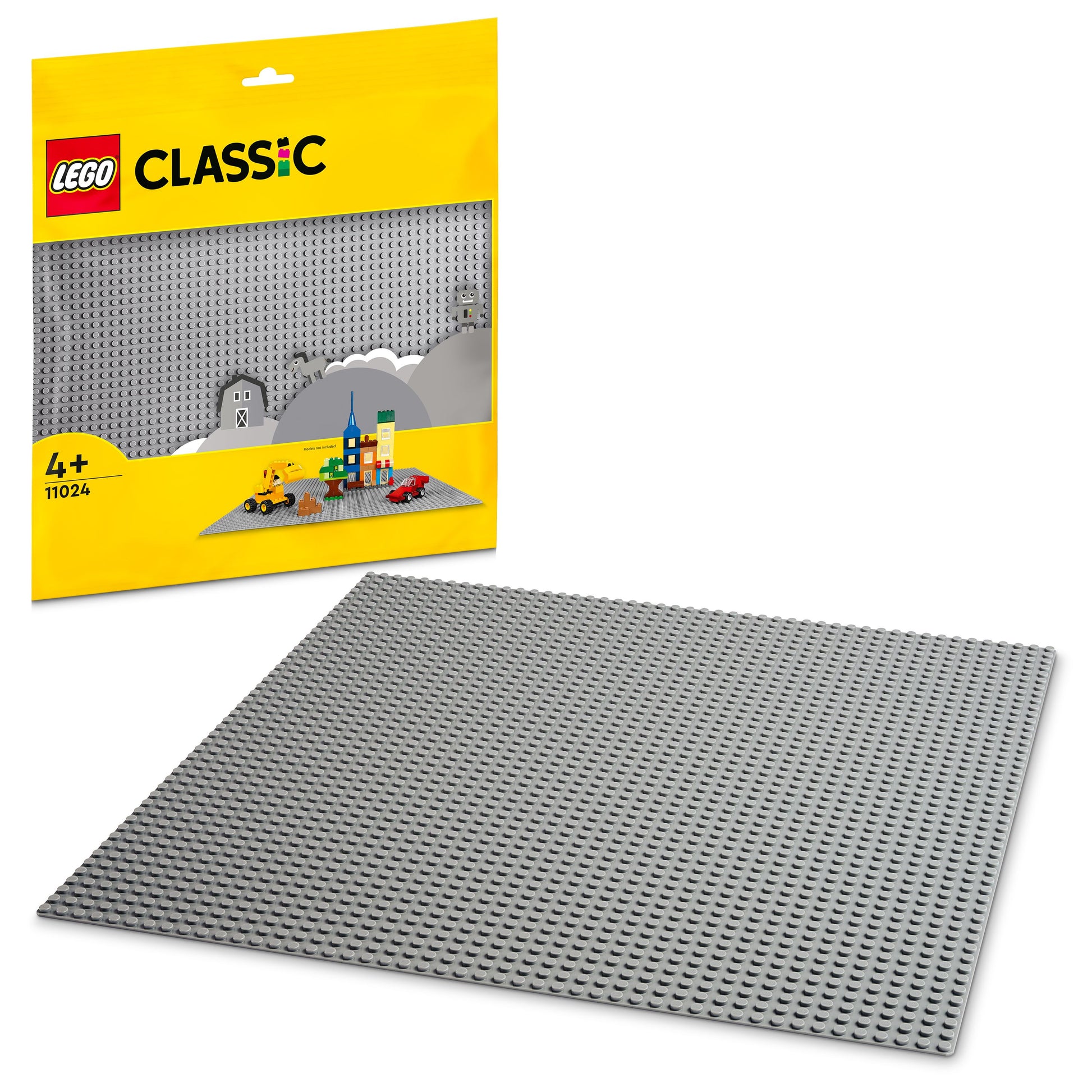 مجموعة لوح الأساس الرمادي 11024 من LEGO® Classic للأطفال (قطعة واحدة)