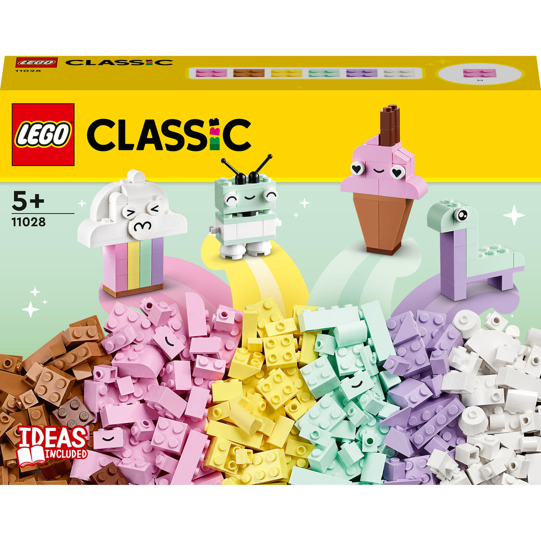 مجموعة لعبة مرح الباستيل الإبداعي 11028 من LEGO® Classic (333 قطعة)
