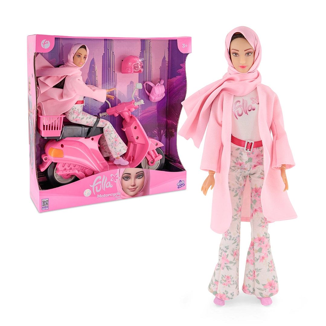 Fulla Doll With Pink Motorbike Set fulla-doll-with-pink-motorbike-set