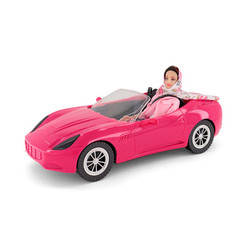 Fulla Pink Ride Doll & Car Set