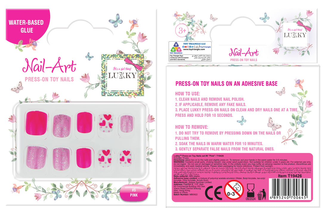 Lukky Nail Art Press-On Nails (Pinky)