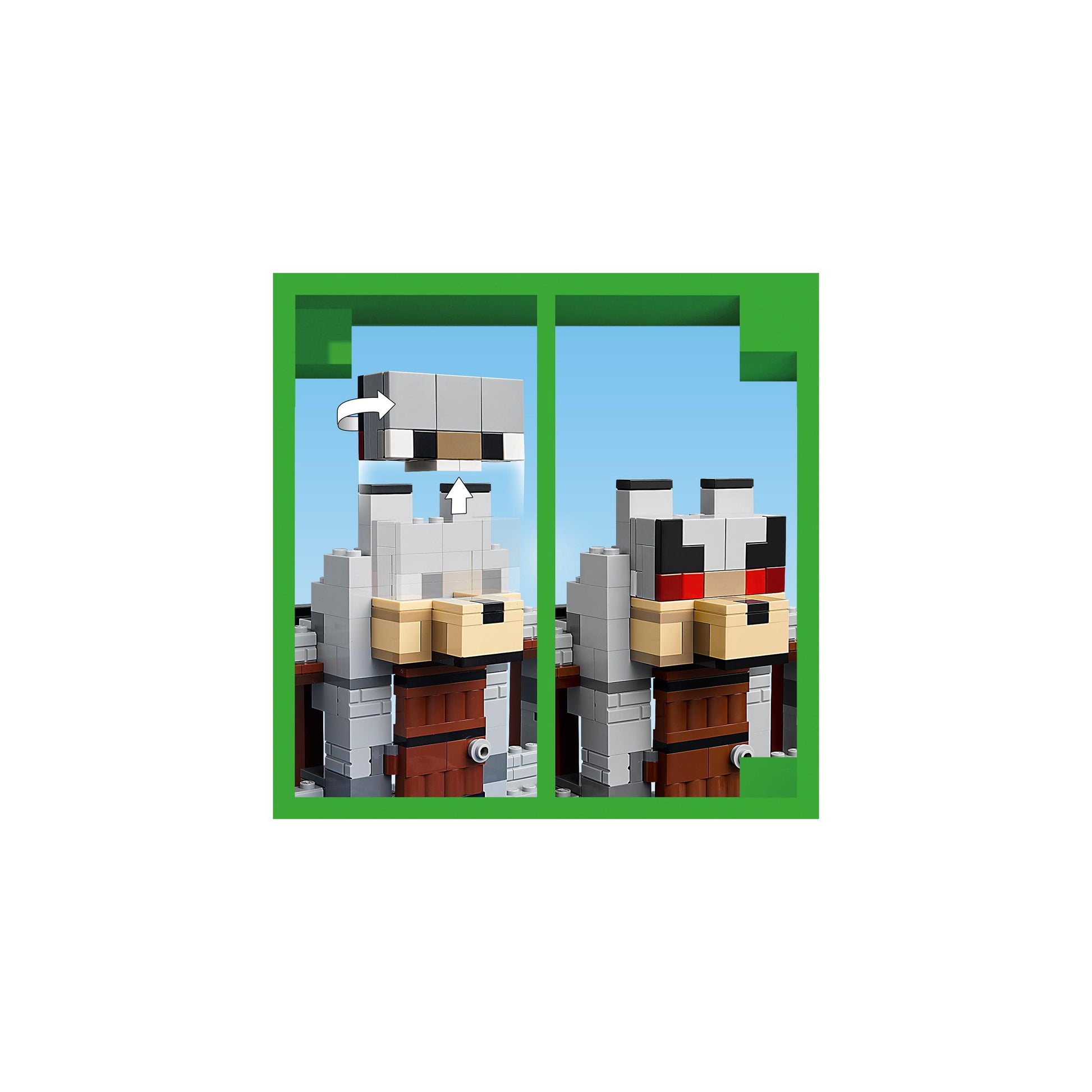 مجموعة لعب قلعة حصن الذئب 21261 من ®LEGO® Minecraft