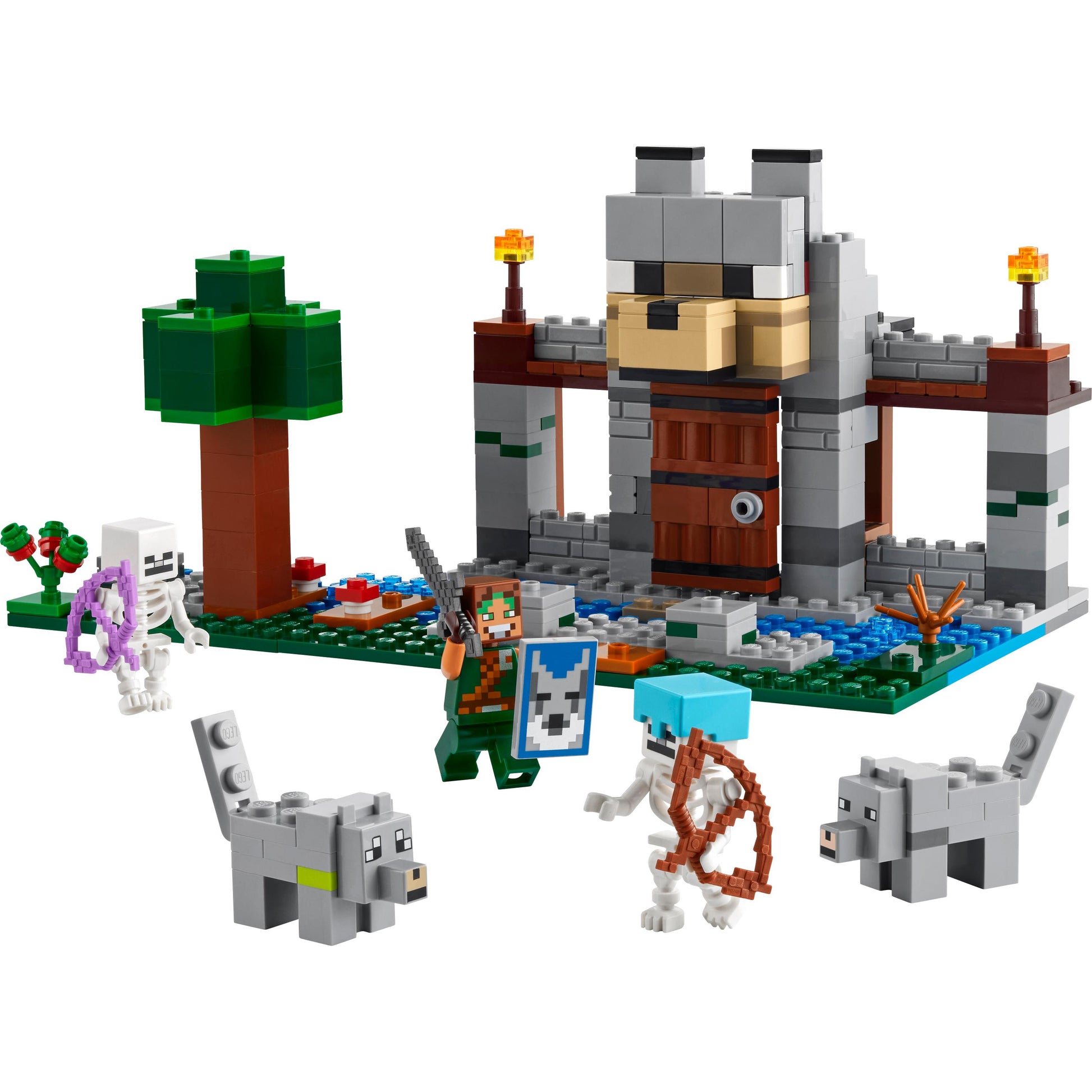 مجموعة لعب قلعة حصن الذئب 21261 من ®LEGO® Minecraft