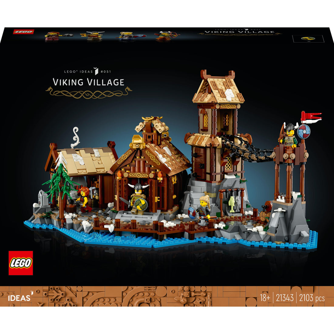 LEGO® Ideas Viking Village 21343 Building Set for Adults (2,103 Pieces)