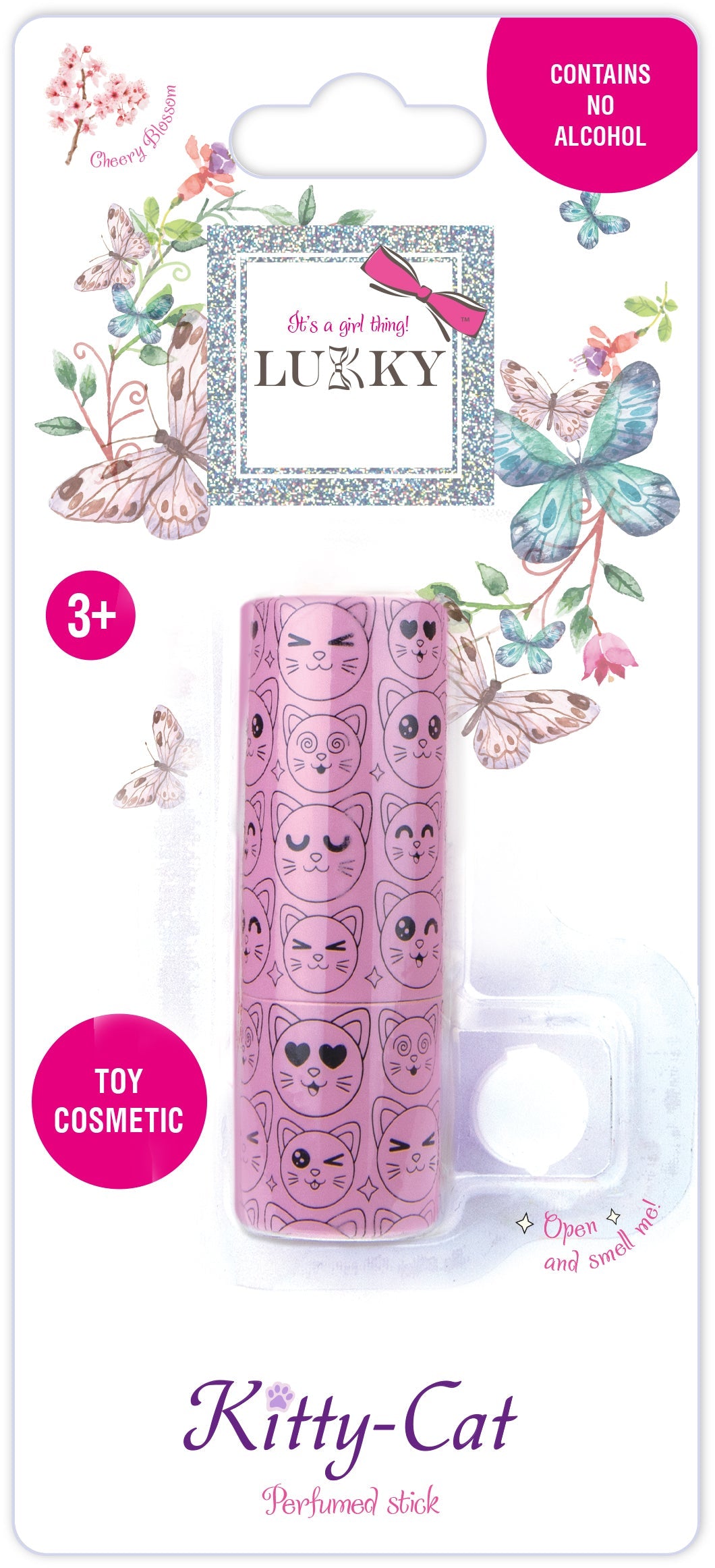 Lukky Kitty Perfume Stick w/ Tester 5g (Wild Cherry Flavor)