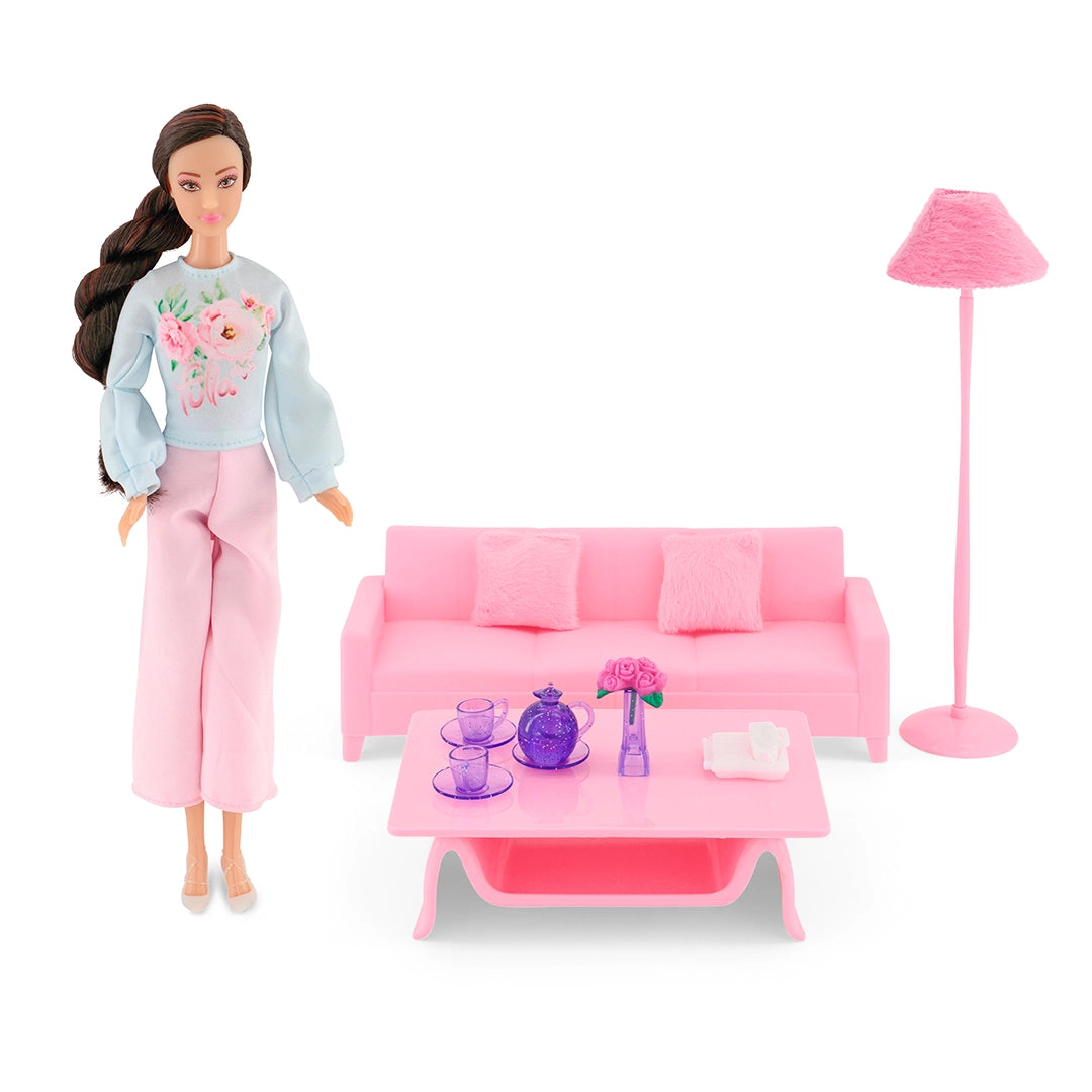Fulla Doll with Living Room Set
