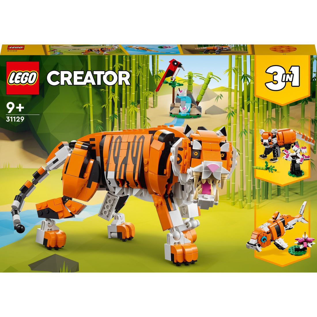 مجموعة النمر المهيب 3 في 1 رقم 31129 من LEGO® Creator (755 قطعة)