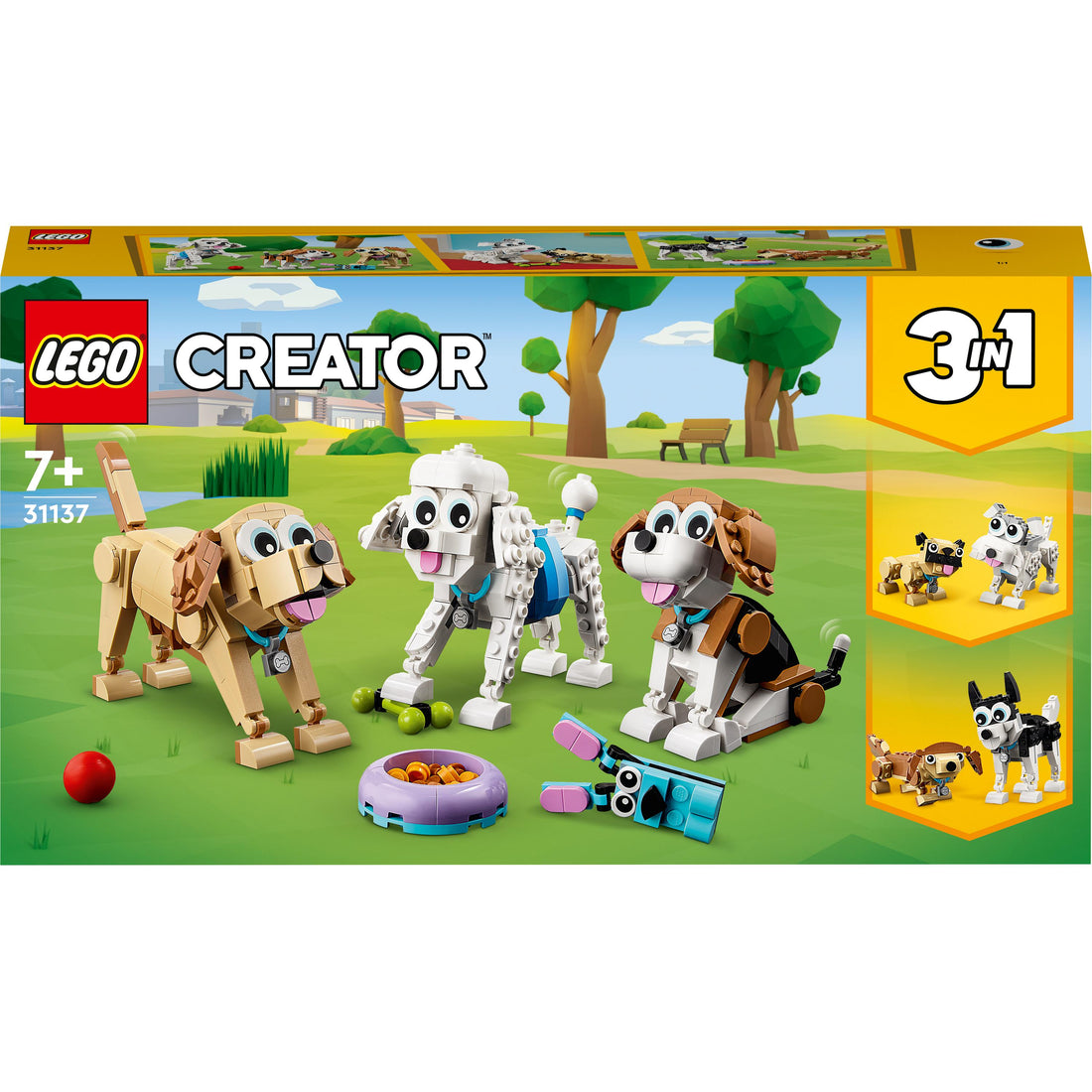 مجموعة الكلاب الرائعة 31137 من LEGO® Creator (475 قطعة)