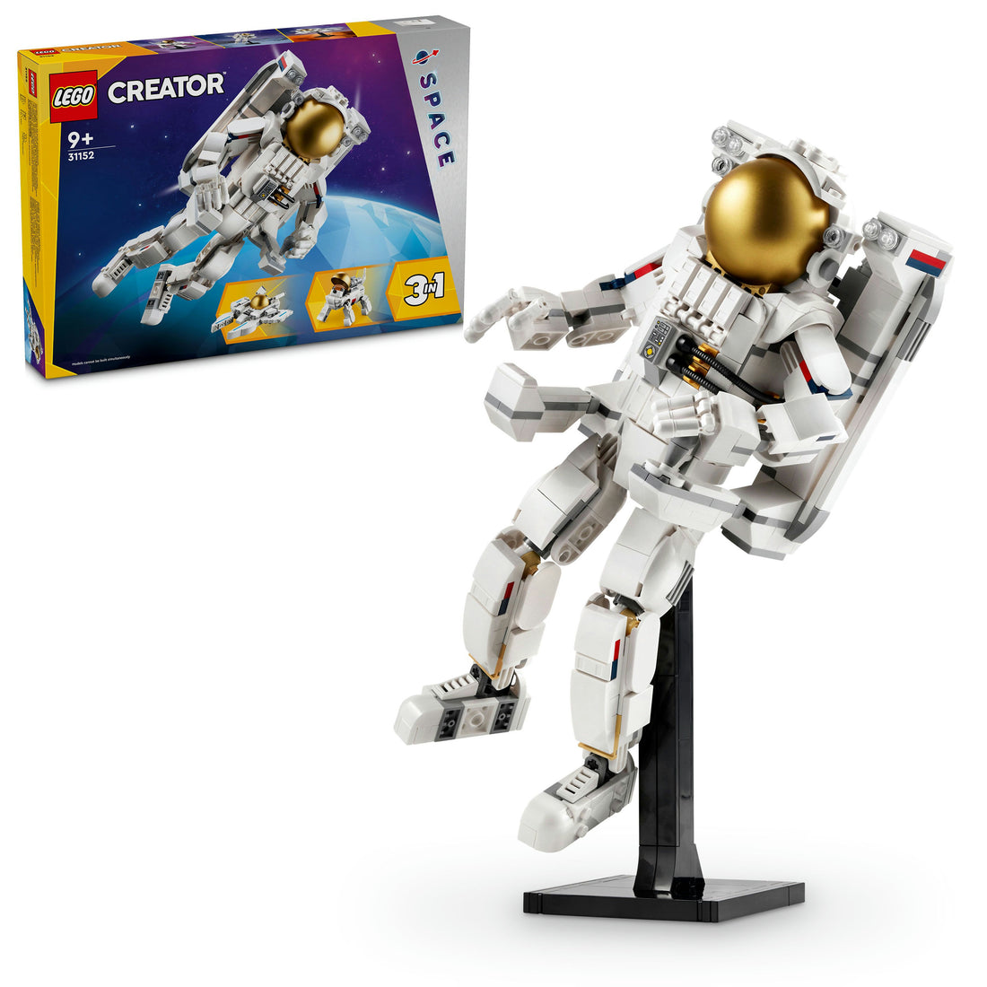 مجموعة لعبة رائد الفضاء 3 في 1 رقم 31152 من LEGO® Creator