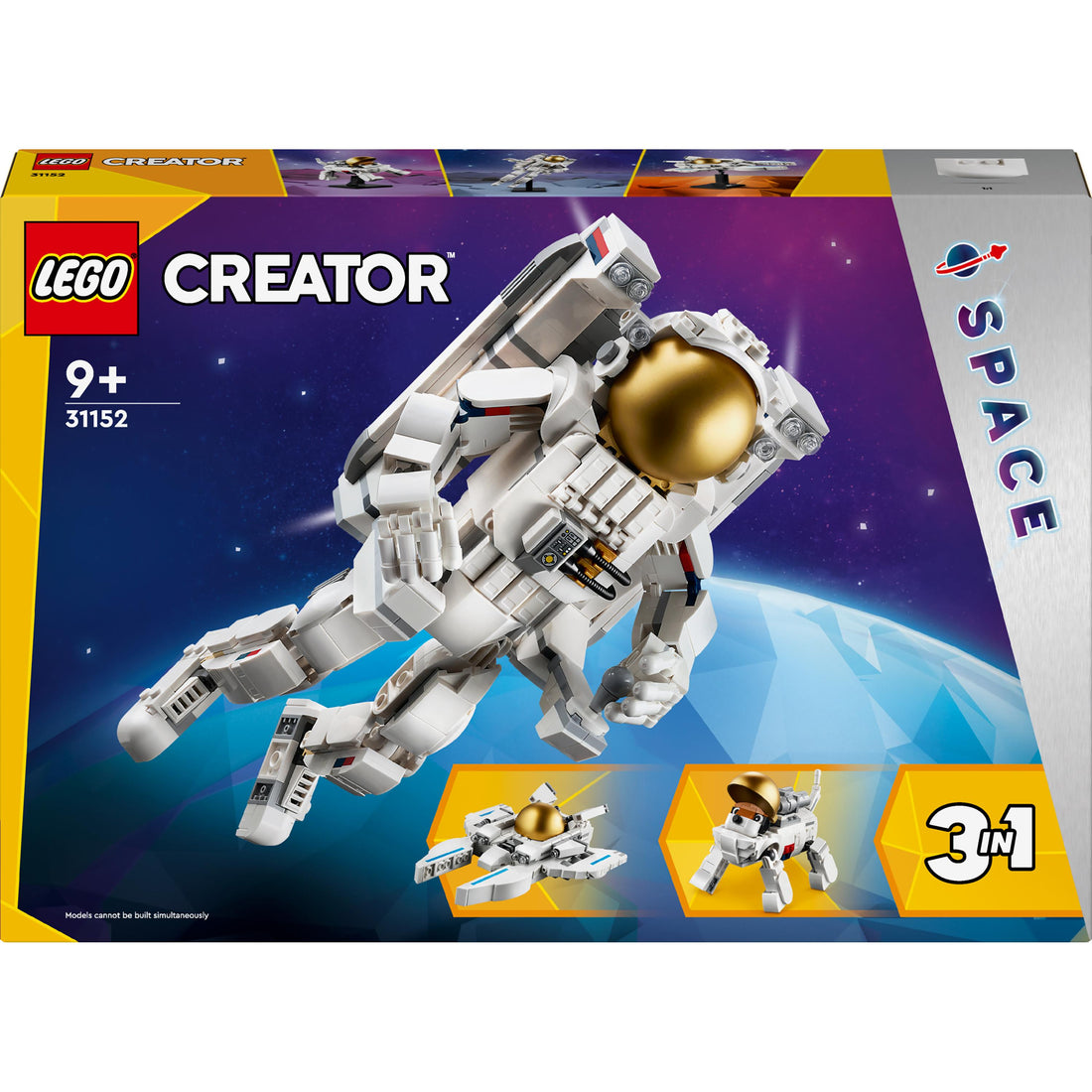 مجموعة لعبة رائد الفضاء 3 في 1 رقم 31152 من LEGO® Creator