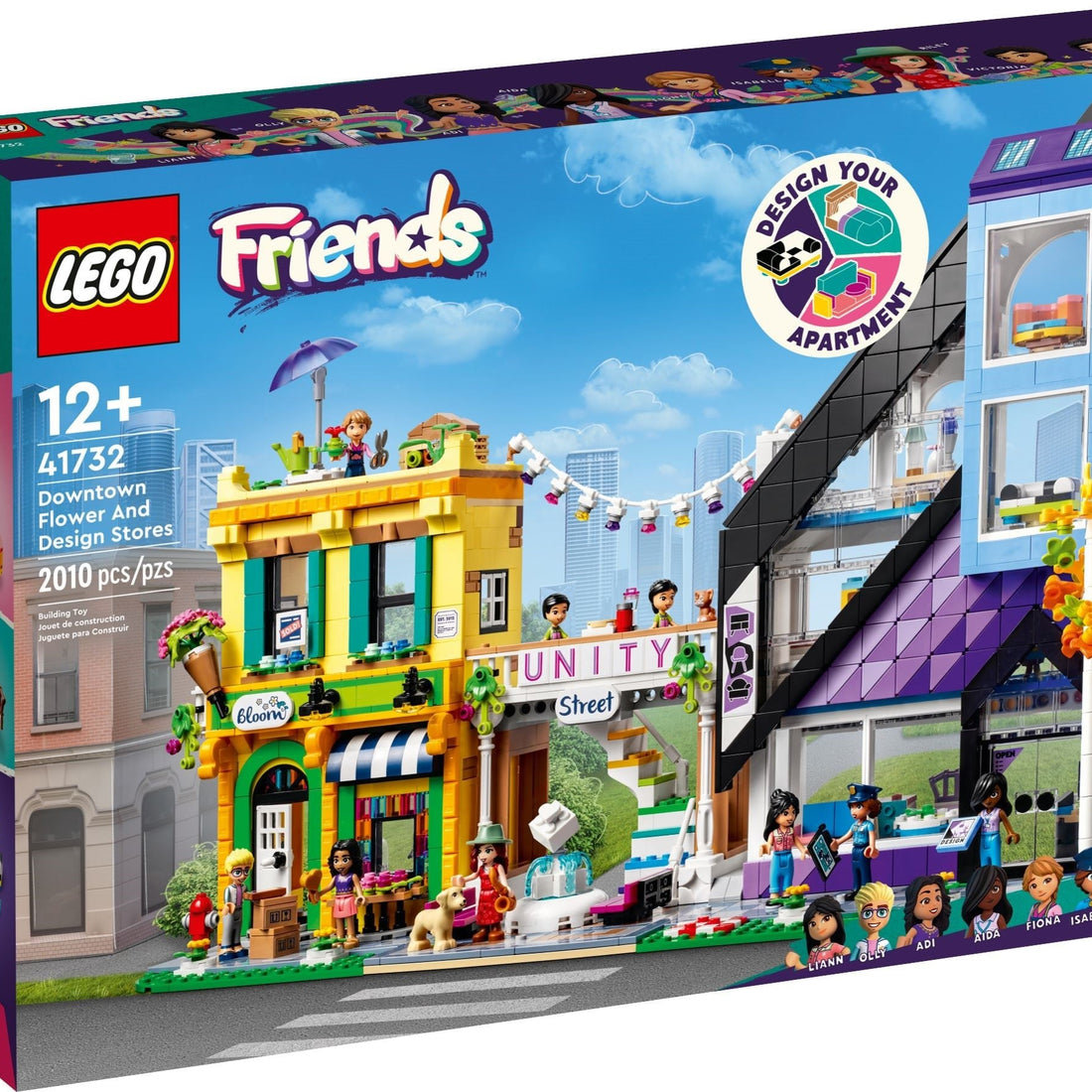 LEGO 41732 محلات الزهور والتصميم في وسط المدينة