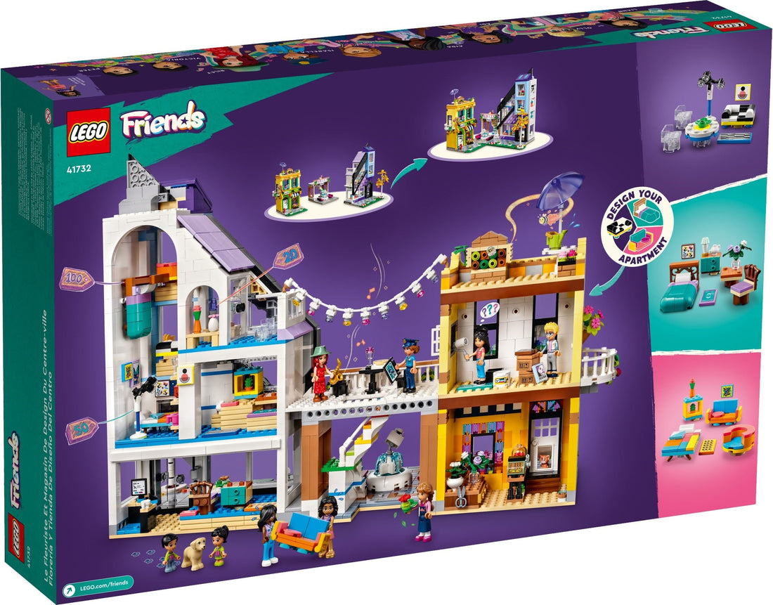 LEGO 41732 محلات الزهور والتصميم في وسط المدينة