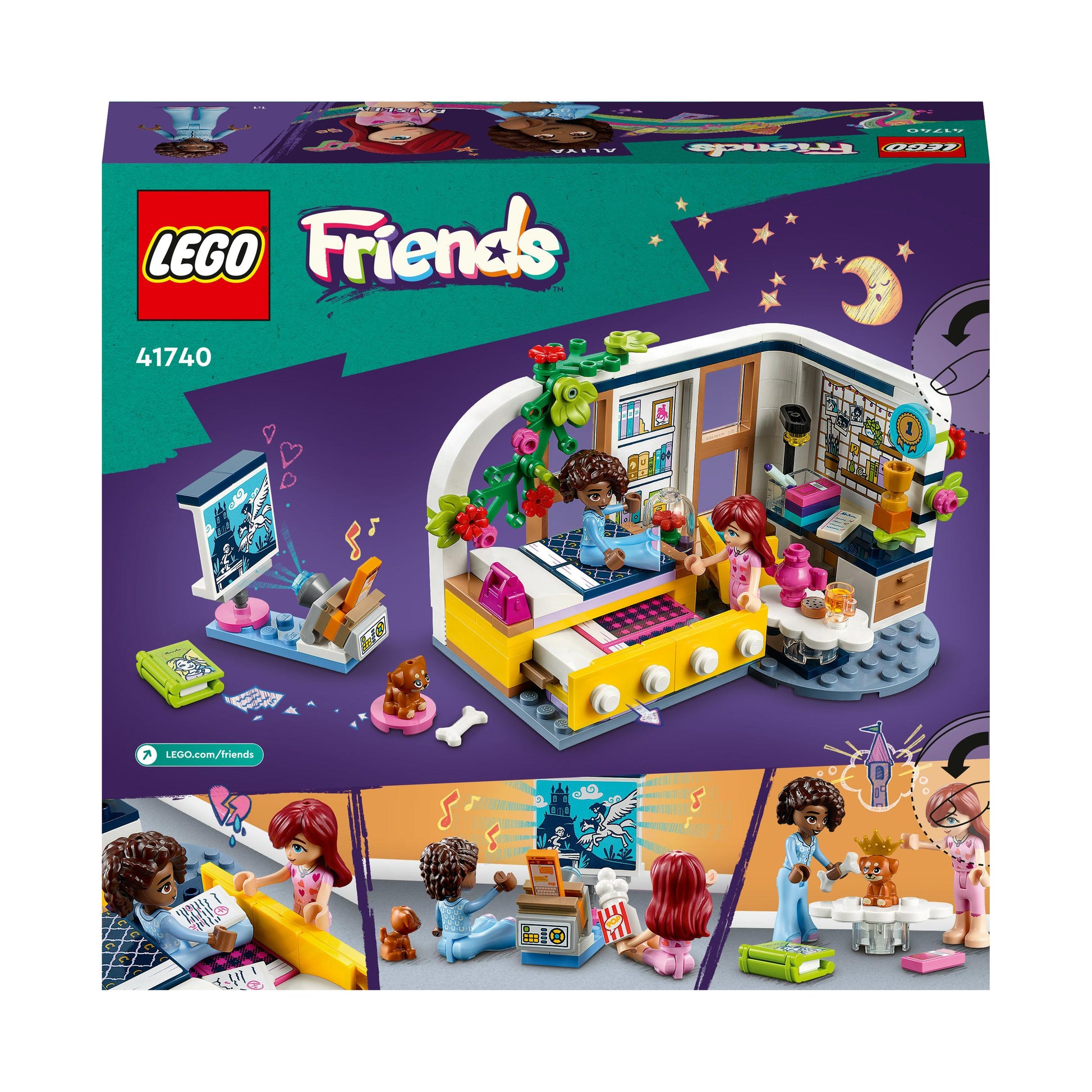 مجموعة لعبة بناء غرفة آليا 41740 من LEGO® Friends (209 قطعة)