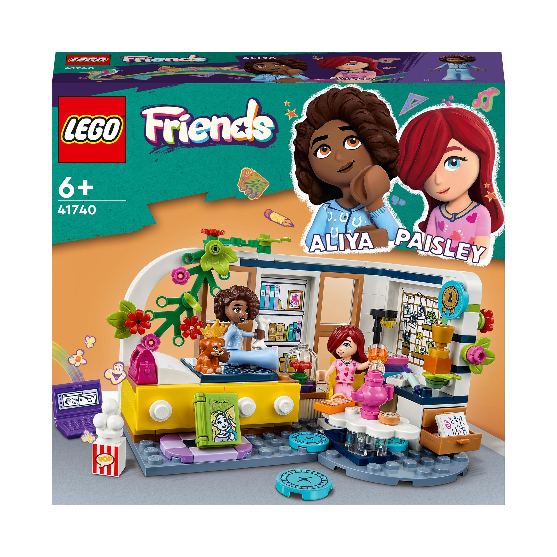 مجموعة لعبة بناء غرفة آليا 41740 من LEGO® Friends (209 قطعة)