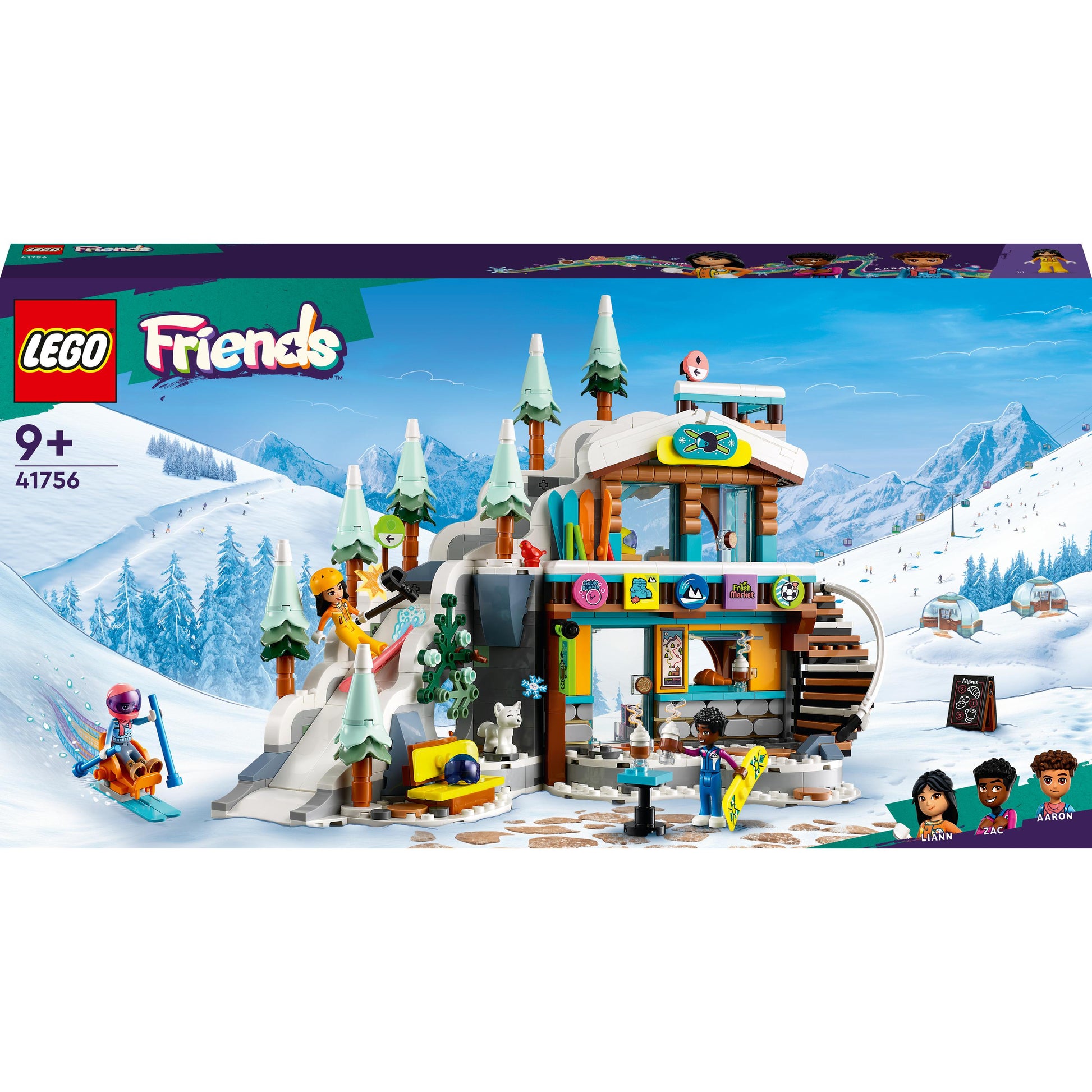 LEGO® Friends Holiday Ski Slope and Café 41756 Building Toy Set (980 Pieces)