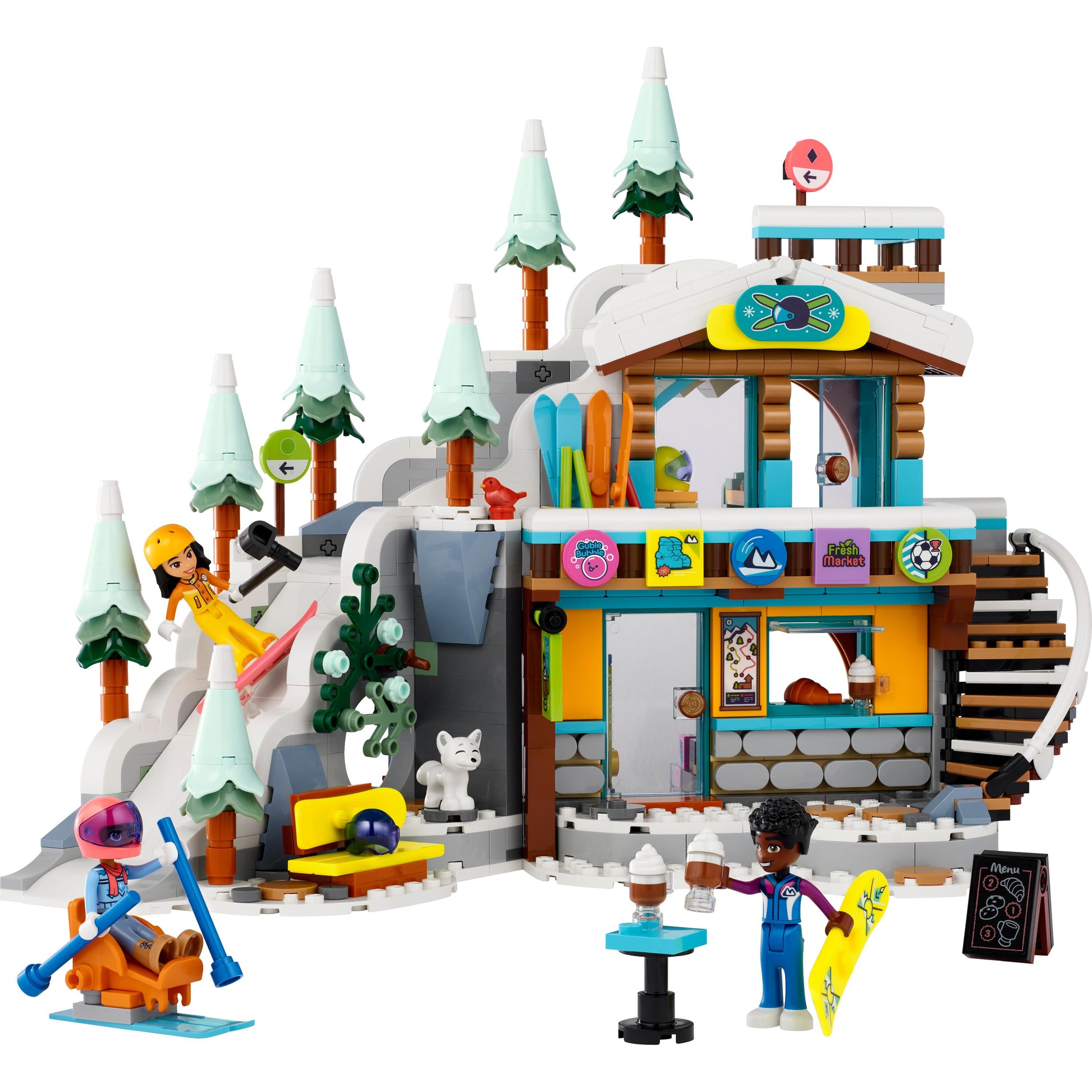 LEGO® Friends Holiday Ski Slope and Café 41756 Building Toy Set (980 Pieces)