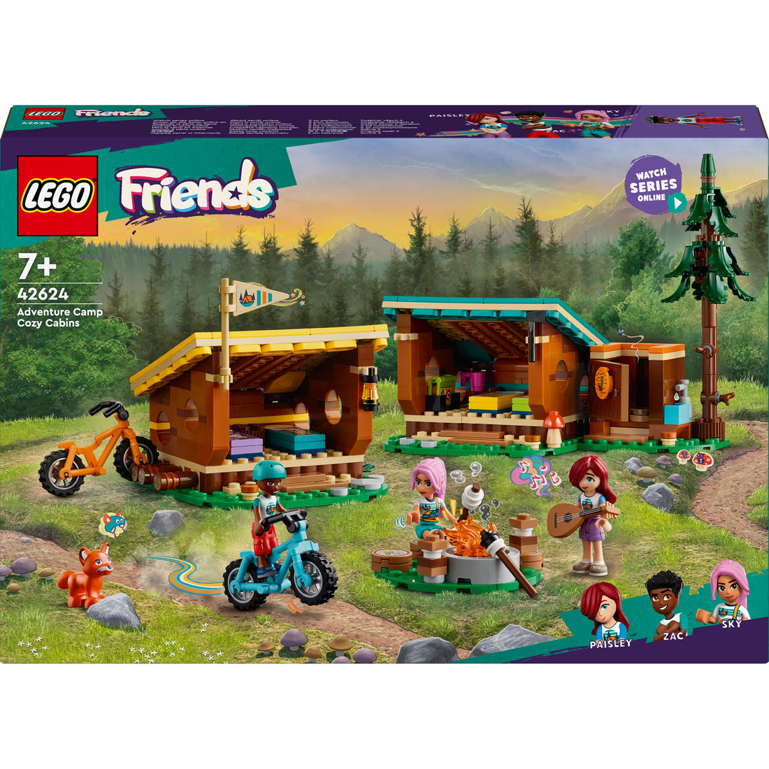 لعبة الكبائن المريحة في مخيّم المغامرات 42624 من LEGO® Friends