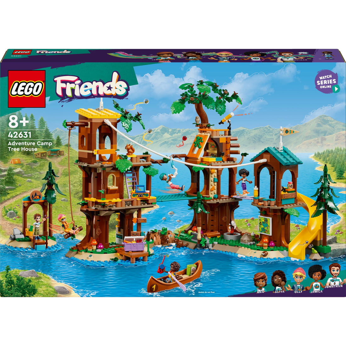 مجموعة لعب بيت الشجرة في مخيّم المغامرات 42631 من LEGO® Friends