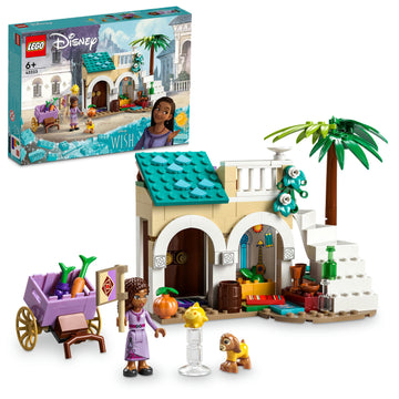 مجموعة لعبة بناء آشا في مدينة الورود 43223 من LEGO® ǀ Disney (154 قطعة)