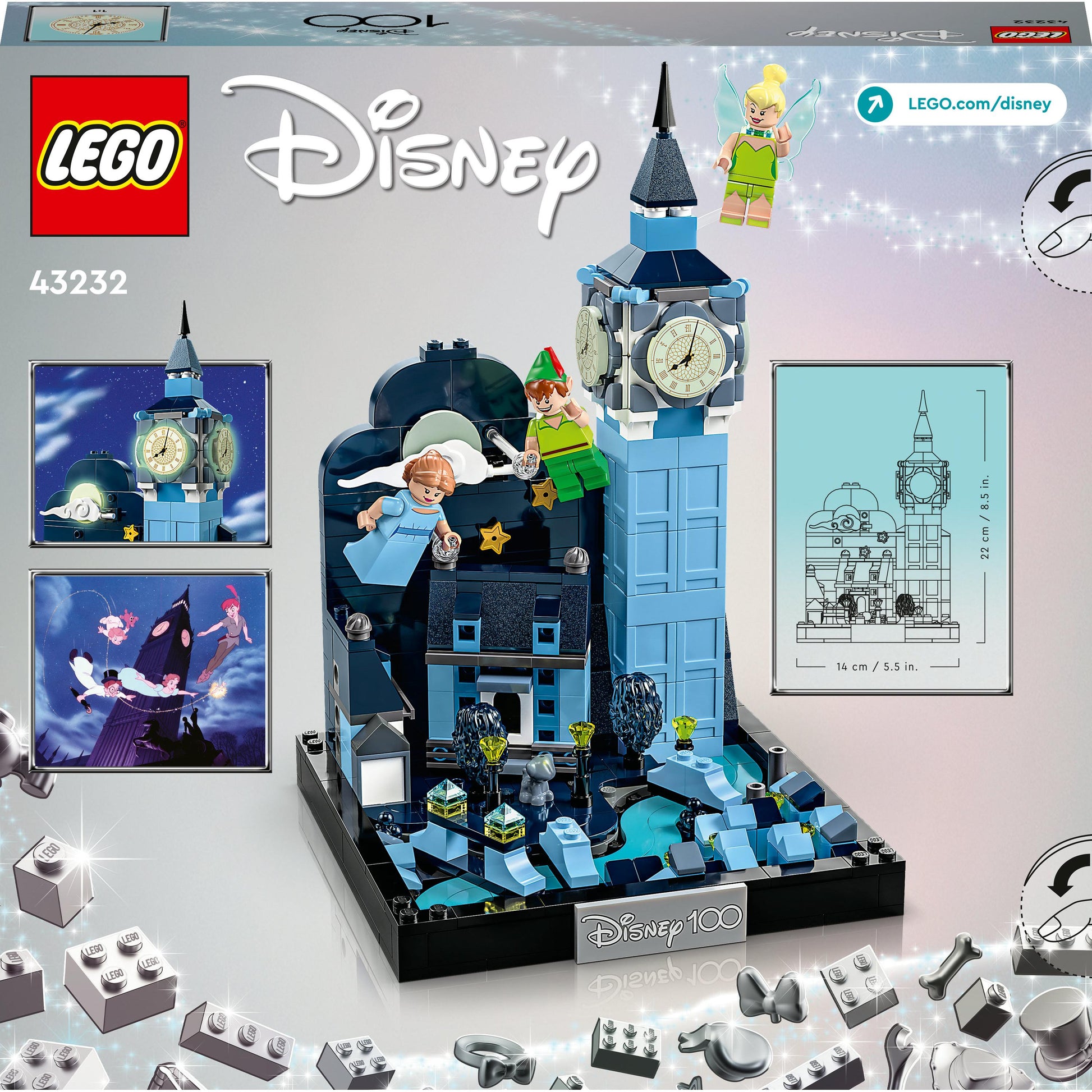 رحلة بيتر بان وويندي فوق لندن 43232 من LEGO® ǀ Disney (466 قطعة)