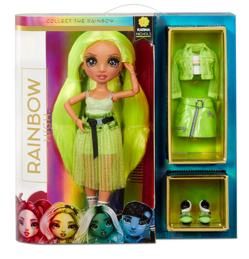 Rainbow High Fashion Doll Karma Nichols (Neon) (S2)