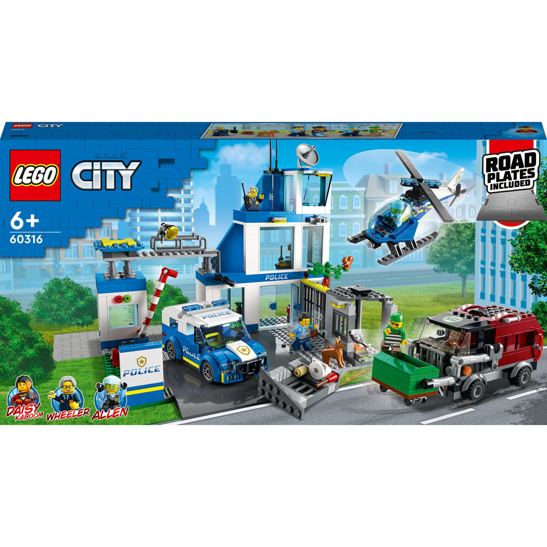 مجموعة قسم الشرطة 60316 من LEGO® City (668 قطعة)