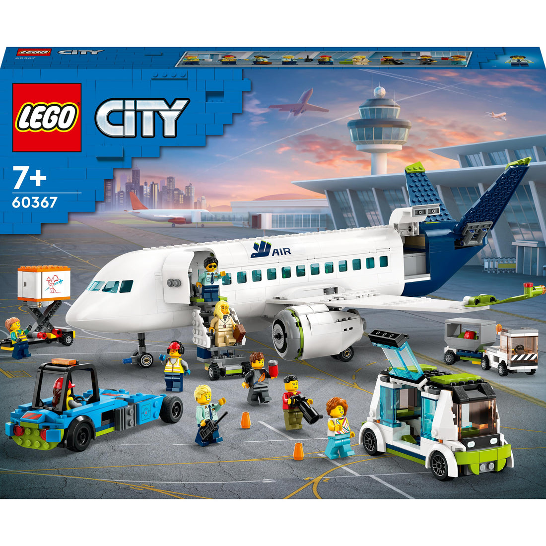 مجموعة لعبة بناء طائرة المسافرين 60367 من LEGO® City (930 قطعة)