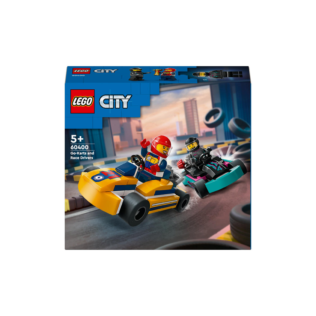 مجموعة لعبة سيارات الكارتينغ وسائقي السباقات 60400 من LEGO® City