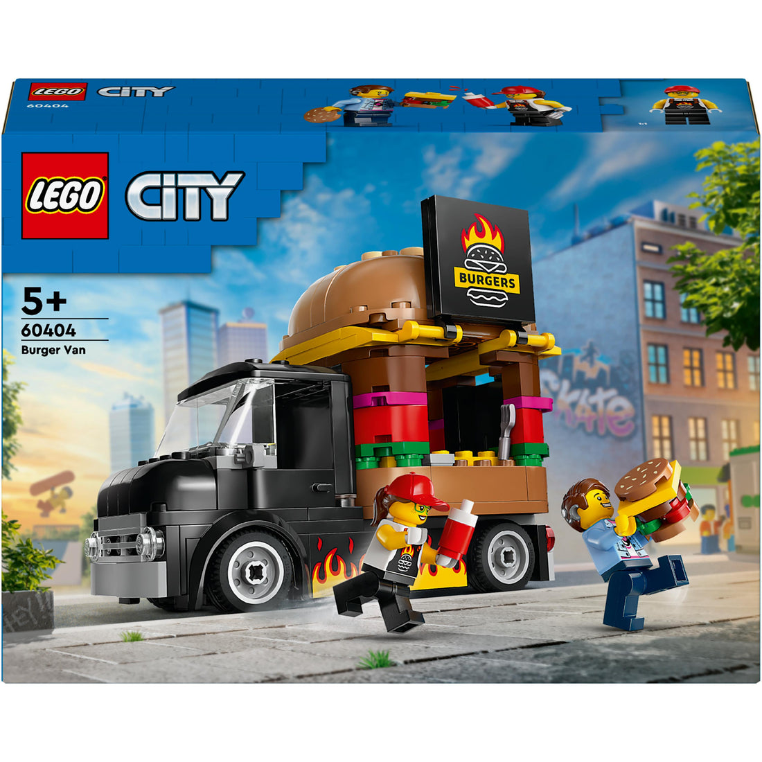 مجموعة بناء لعبة شاحنة البرغر 60404 من LEGO® City