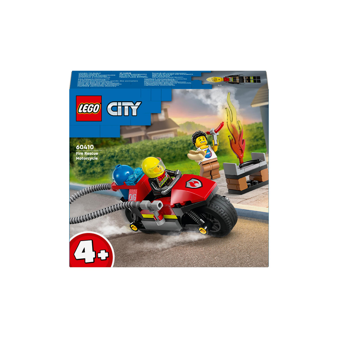 مجموعة بناء دراجة الإنقاذ من الحرائق من LEGO® City 60410