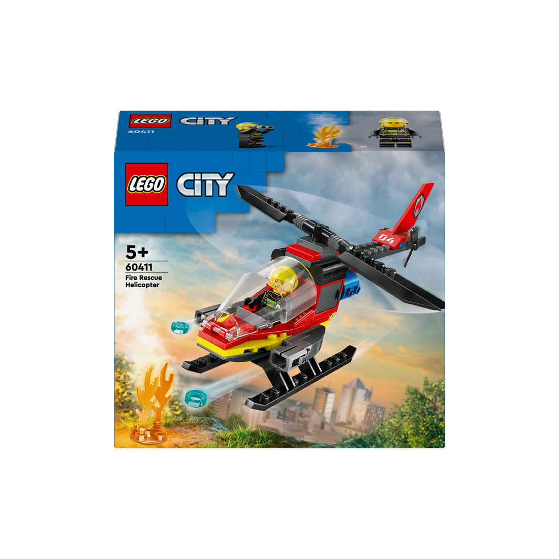 مجموعة بناء مروحية الإنقاذ من الحريق 60411 من LEGO® City