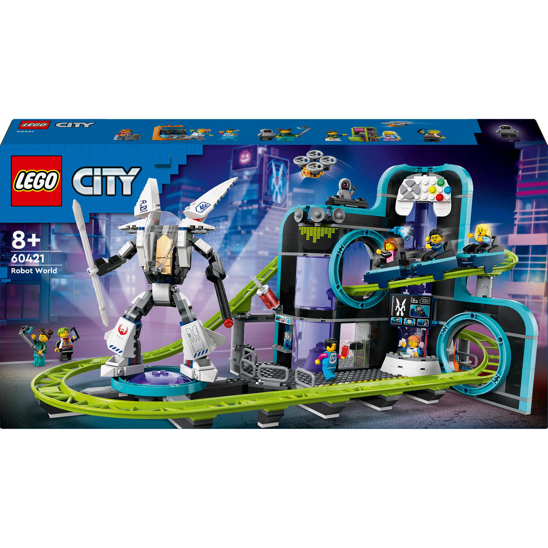 لعبة متنزه أفعوانية الروبوت وورلد 60421 من LEGO® City