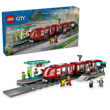مجموعة لعبة محطة وترام وسط المدينة 60423 من LEGO® City