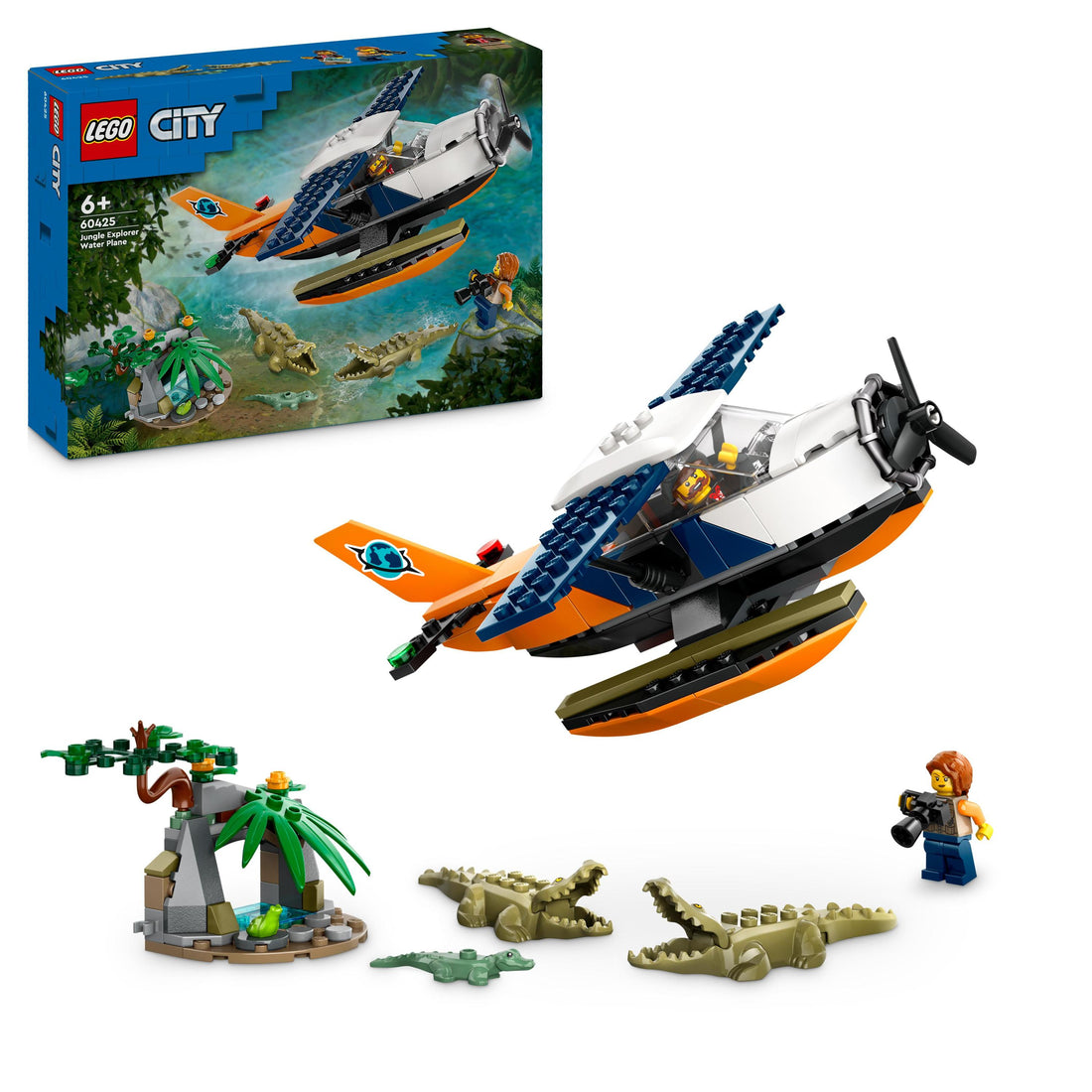 مجموعة لعب طائرة مستكشف الأدغال المائية 60425 من LEGO® City