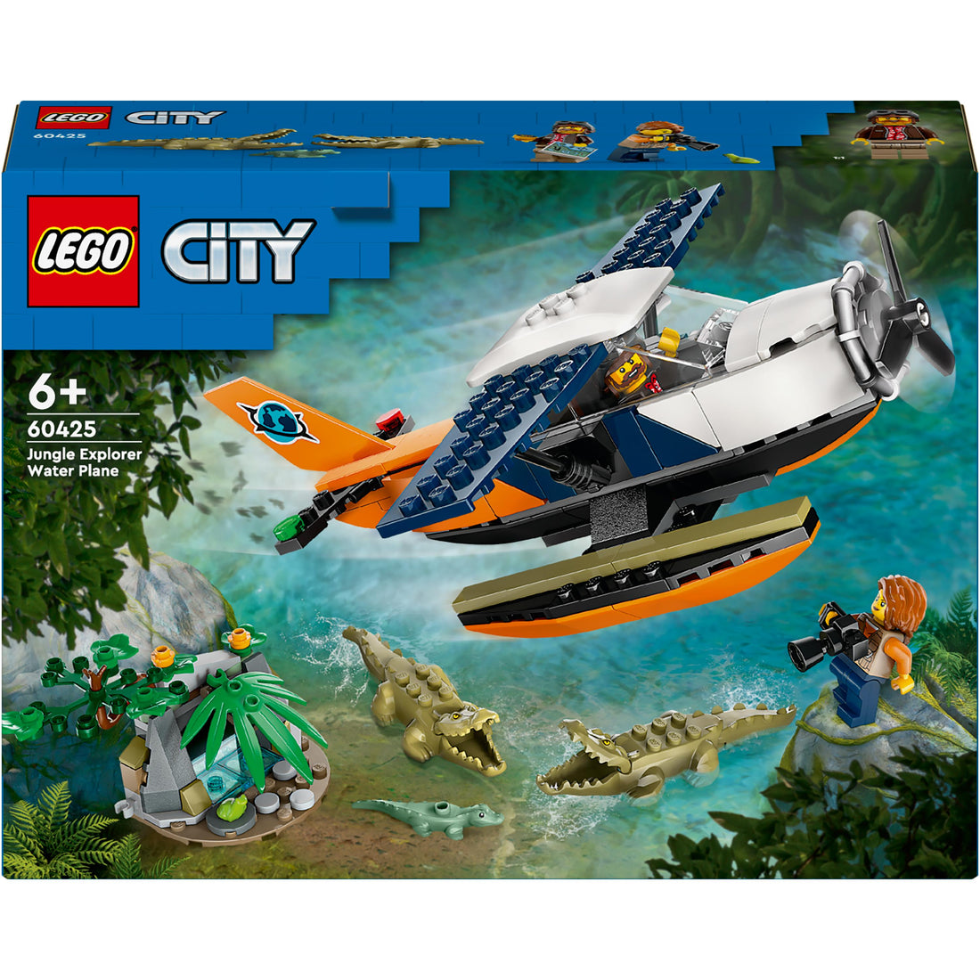 مجموعة لعب طائرة مستكشف الأدغال المائية 60425 من LEGO® City