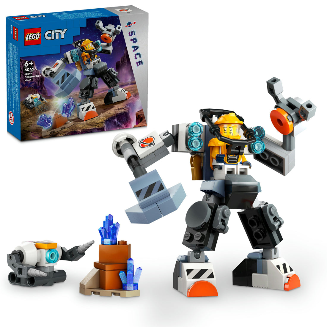 لعبة بدلة آلي البناء في الفضاء 60428 من LEGO® City