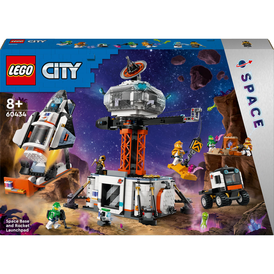 مجموعة القاعدة الفضائية ومنصة إطلاق الصواريخ 60434 من LEGO® City