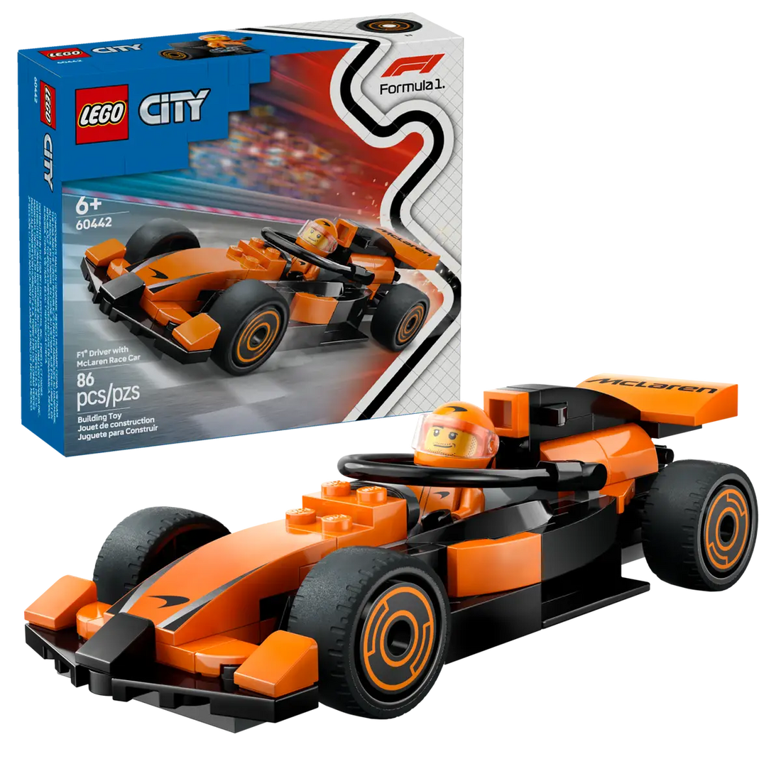 LEGO 60442 F1 Driver with McLaren Race Car