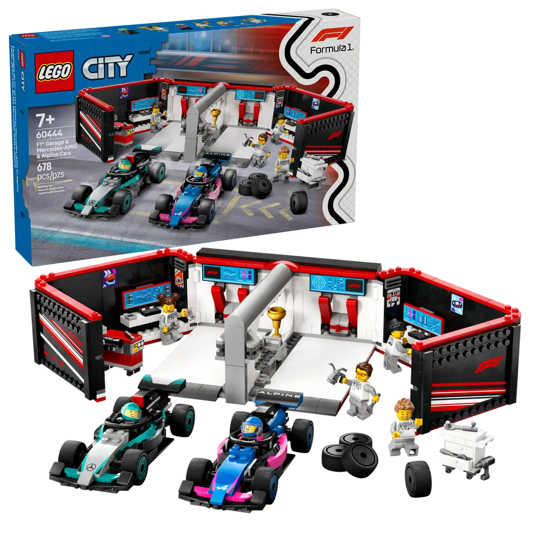 LEGO 60444 F1® Garage & Mercedes-AMG