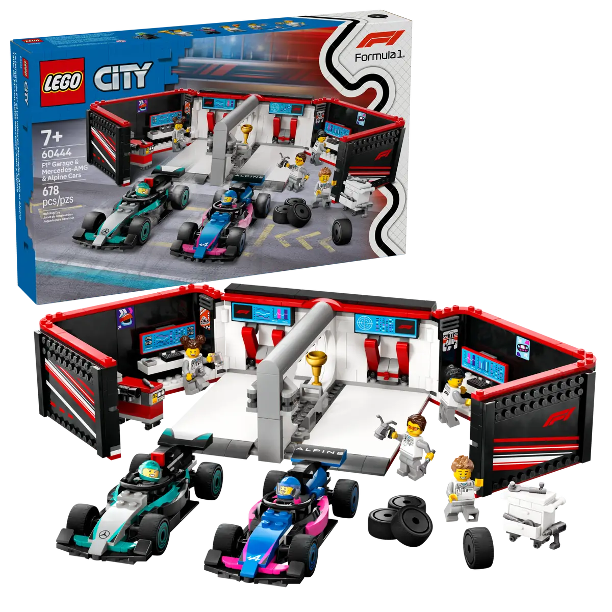 LEGO 60444 F1® Garage & Mercedes-AMG