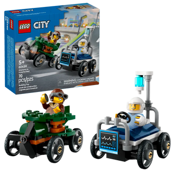 LEGO 60459 Airplane vs. Hospital Bed Race Car Pack