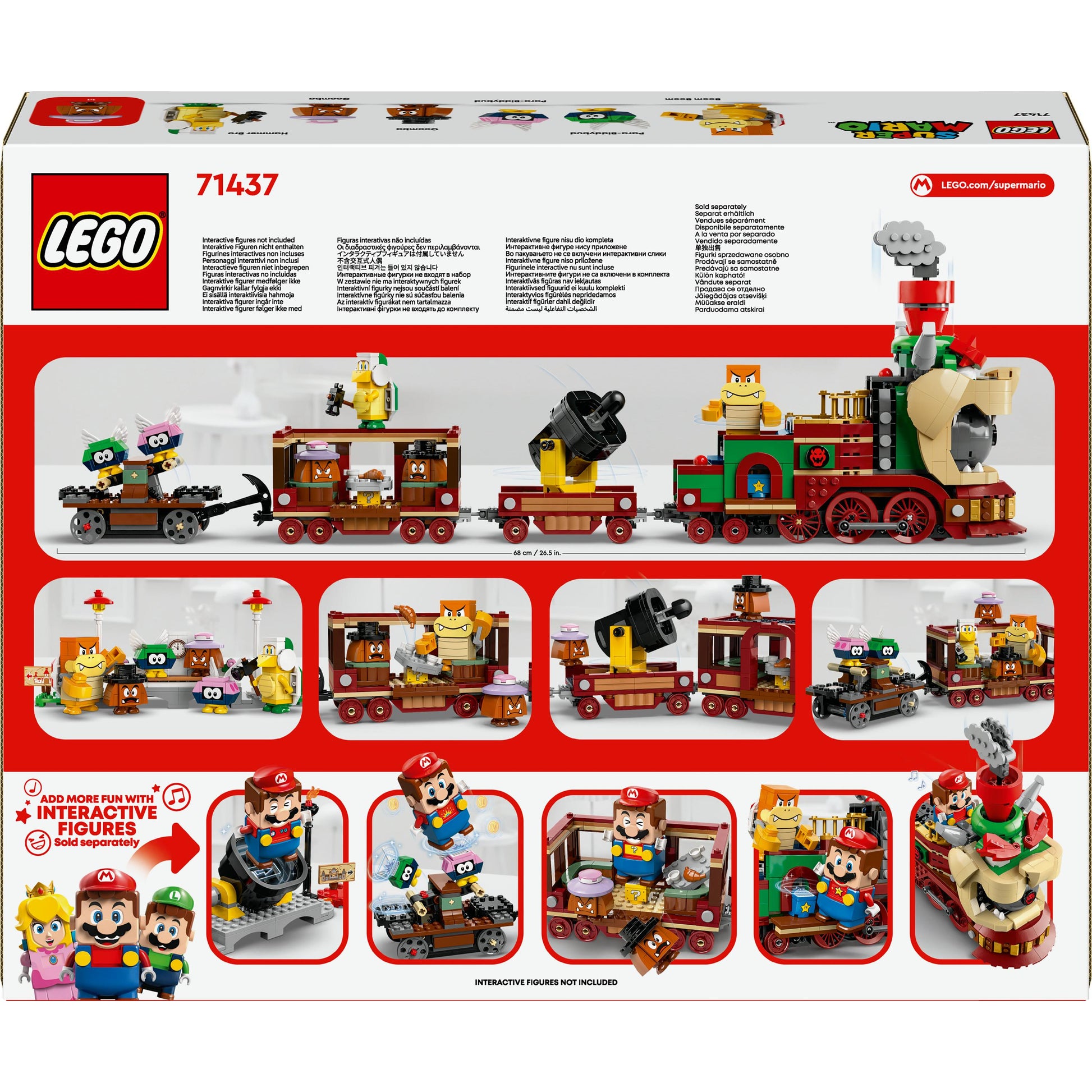 مجموعة اللعب قطار Bowser السريع 71437 من LEGO® Super Mario™